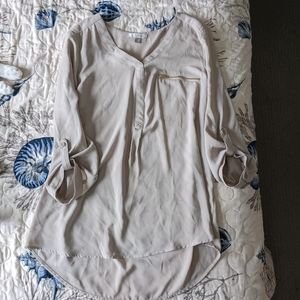 Roz&Ali beige blouse